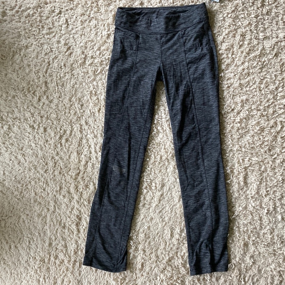 Athleta gray heather yoga pants size Small